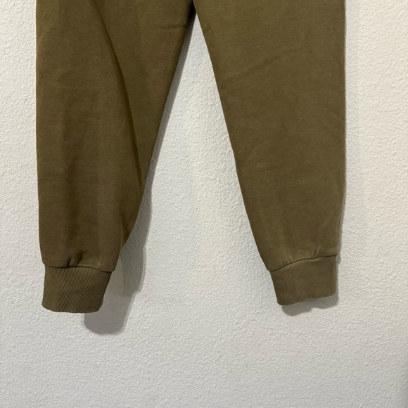 PUMA Green Big Boy Athletic Embroidery Logo Two Front Pockets Pants Joggers Sz S - Picture 8 of 12